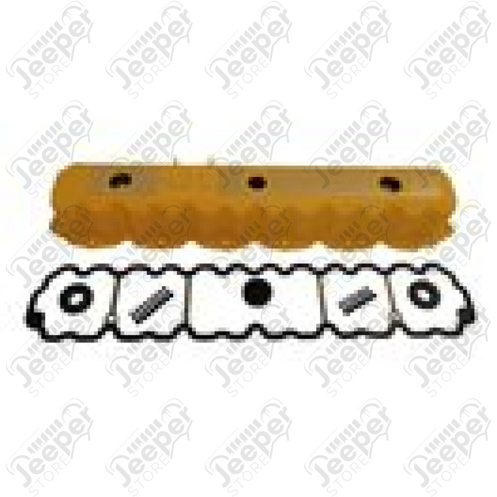 Cache culbuteur (couvre culasse) de couleur JAUNE pour 4.0L 6 cylindres essence pour moteur Jeep wrangler YJ => 1993 à 1995 wrangler TJ => 1996 à 2006 Cherokee XJ => 1993 à 2001 Grand Cherokee ZJ, ZG => 1993 à 1998 Grand Cherokee WJ, WG => 1999 à 2