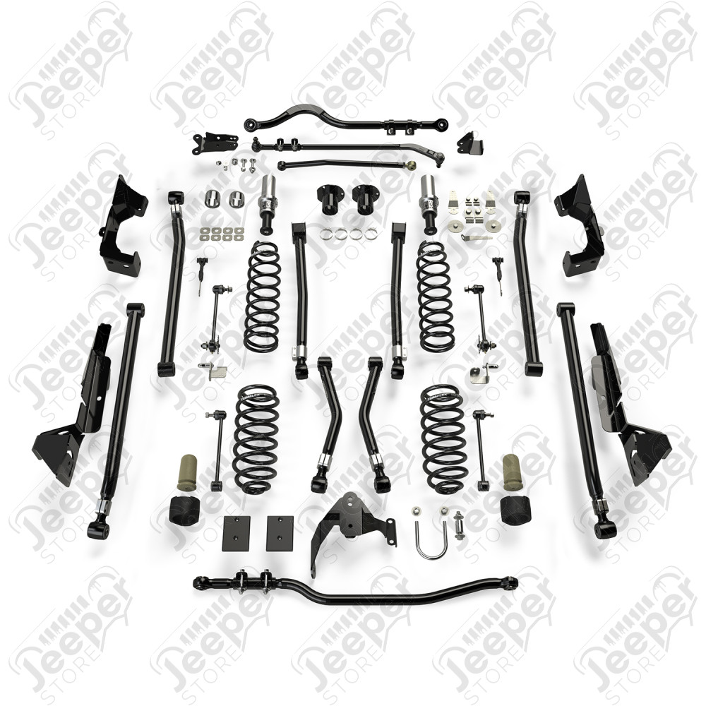 JK 4dr: 6” Alpine CT6 Long Arm Suspension System – No Shocks