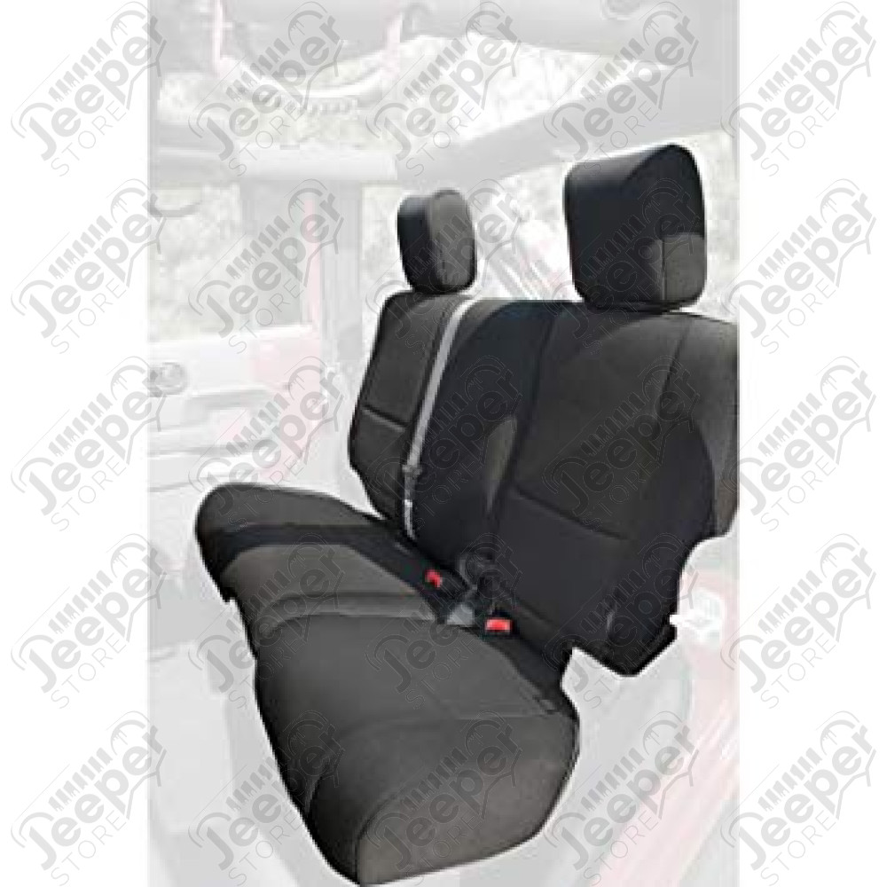 Kit de housses de banquette arrière noir en néoprène Jeep Wrangler JK (2 portes)