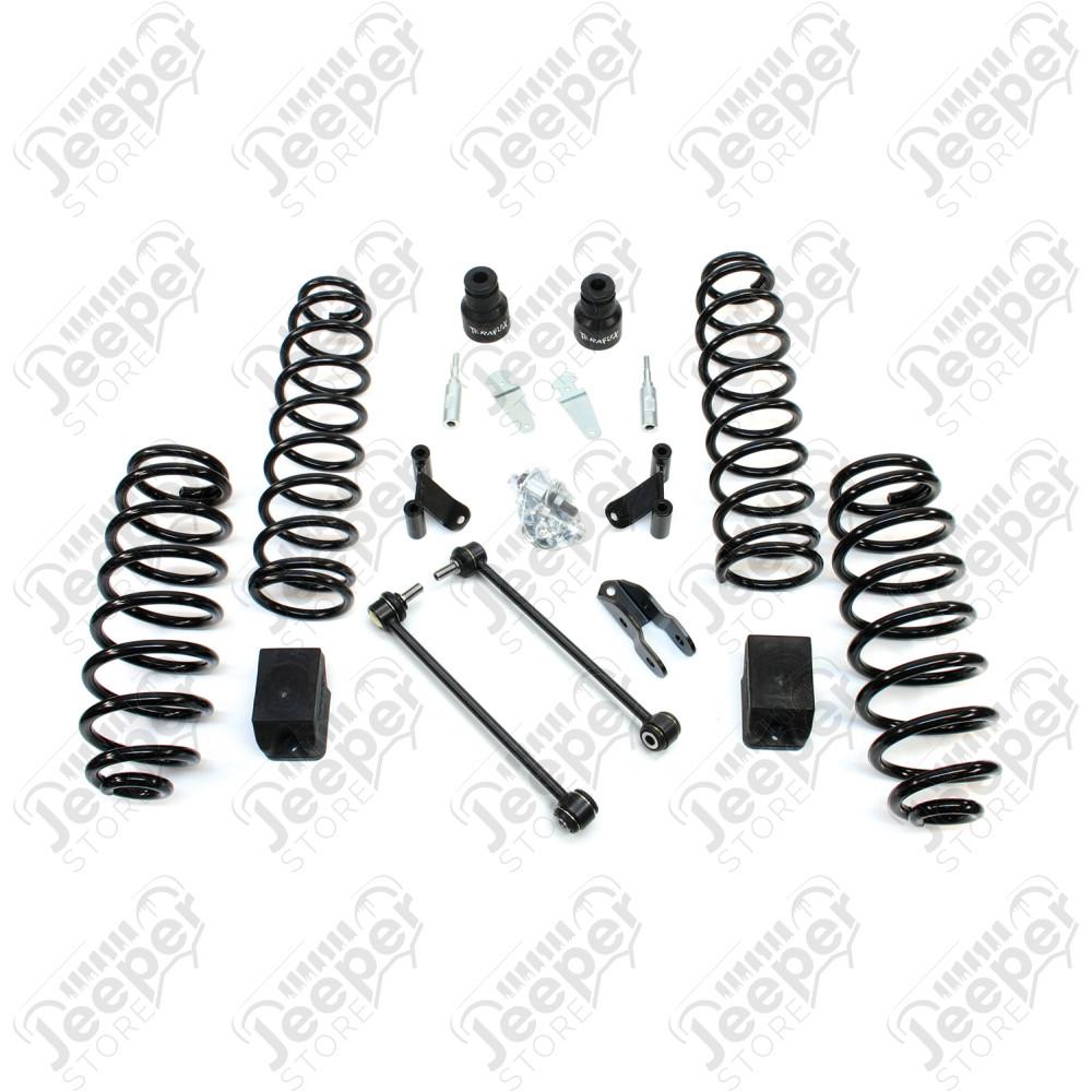 JK 2dr: 2.5” Coil Spring Base Lift Kit & Shock Extensions