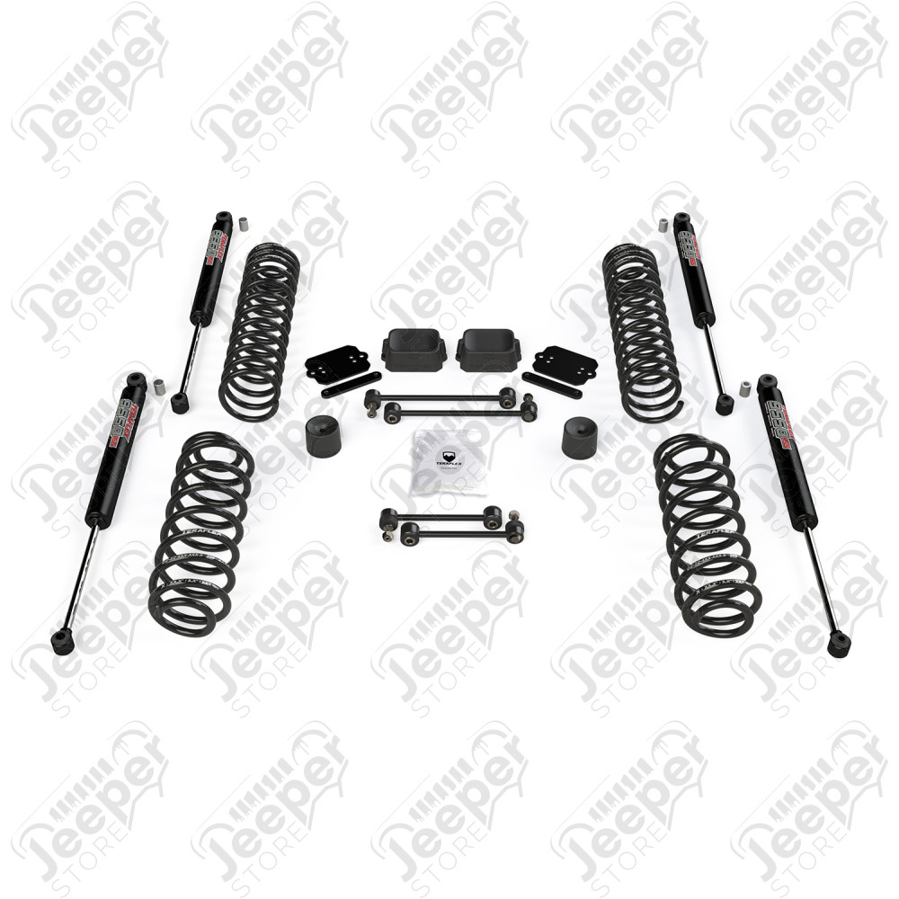 JL 2dr: 2.5” Coil Spring Base Lift Kit & 9550 VSS Twin-Tube Shocks