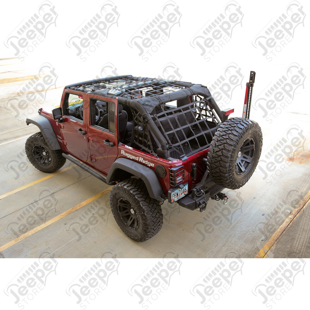 Filet de protection (cargo netz) pour Jeep Wrangler JK unlimited (4 portes)