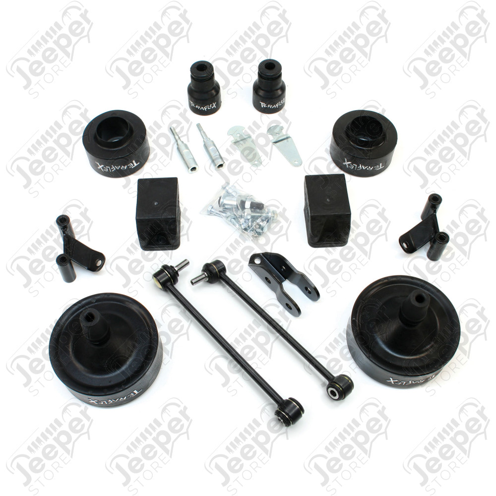 JK: 2.5” Performance Spacer Lift Kit & Shock Extensions
