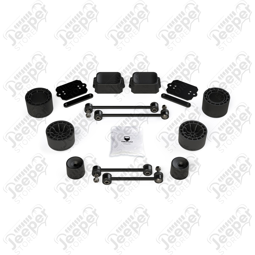 JL 4dr Rubicon: 2.5” Performance Spacer Lift Kit – No Shocks or Exts
