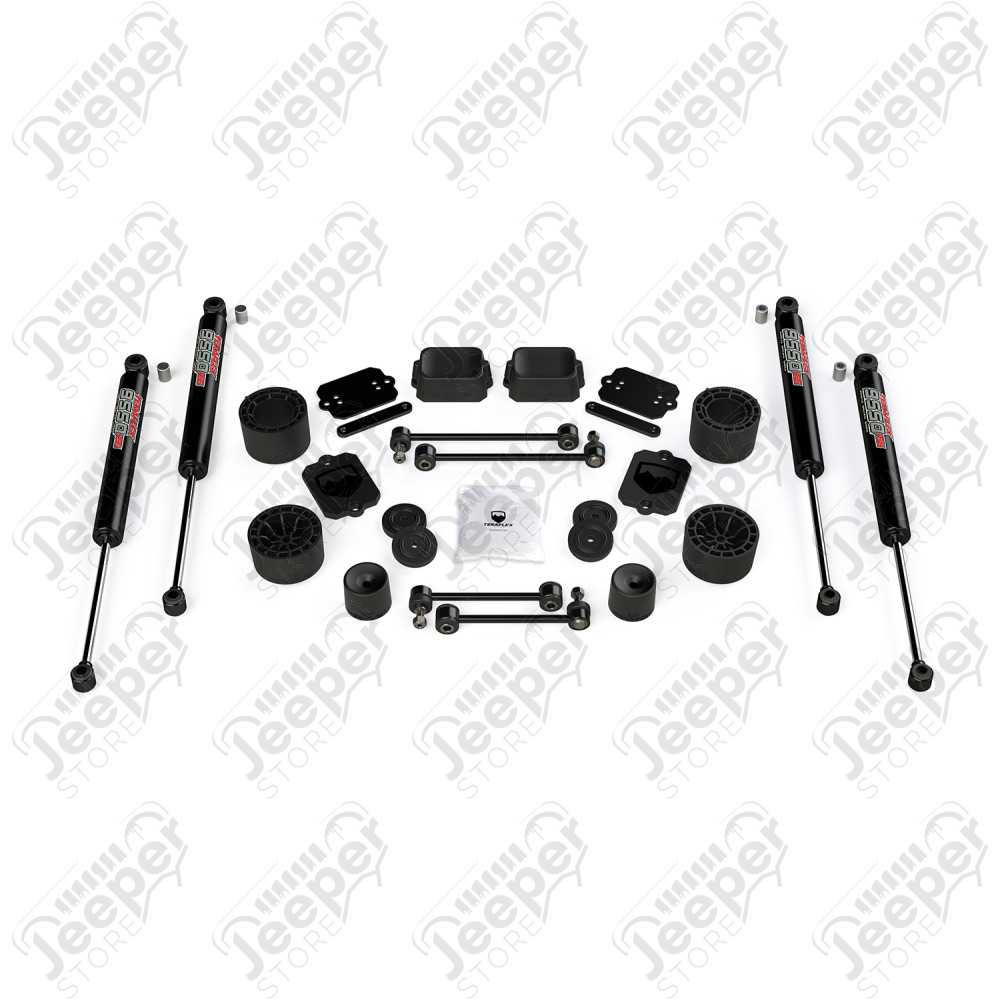 JL 4dr Sport/Sahara: 2.5” Performance Spacer Lift Kit & 9550 VSS Twin-Tube