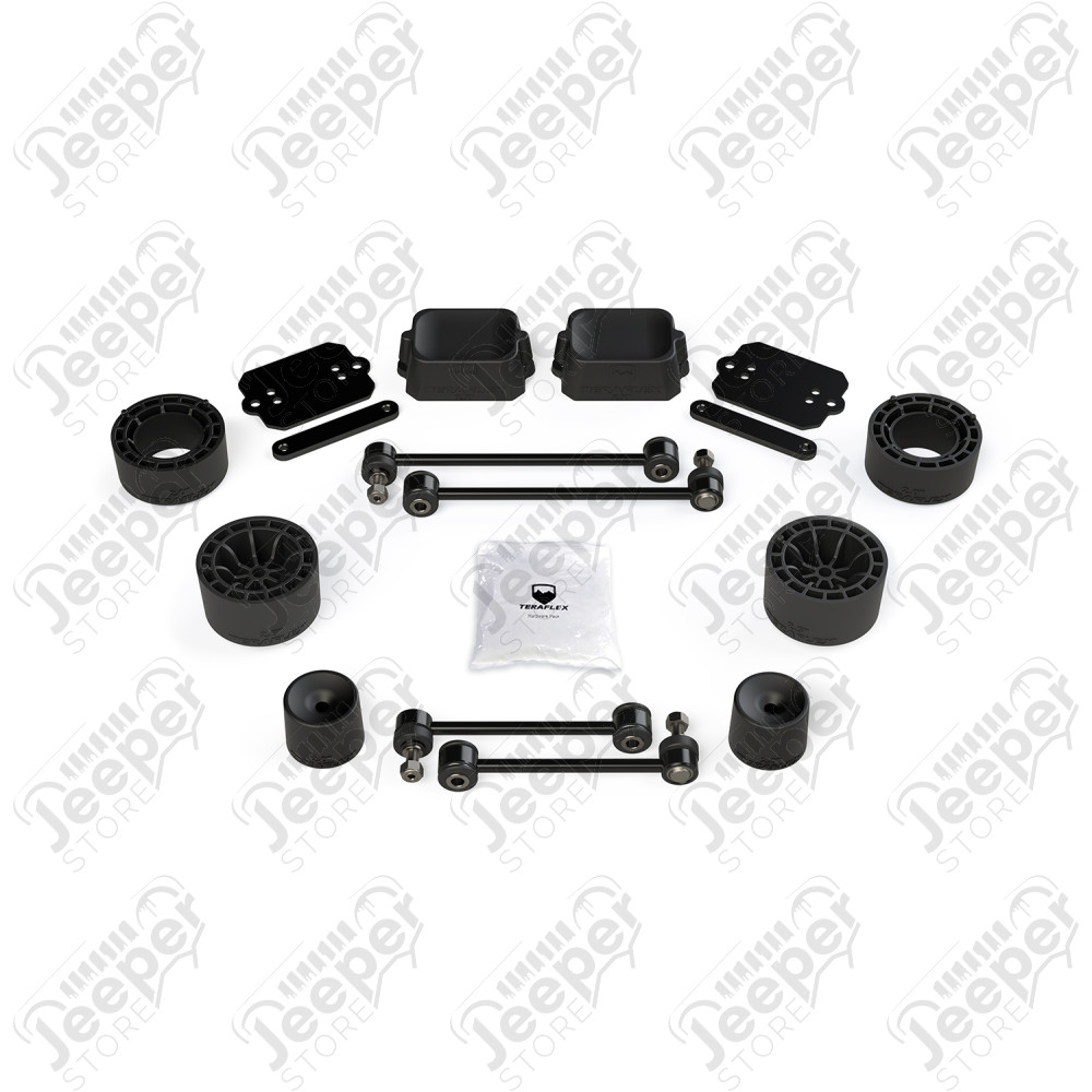 JL 2dr Rubicon: 2.5” Performance Spacer Lift Kit – No Shocks or Exts