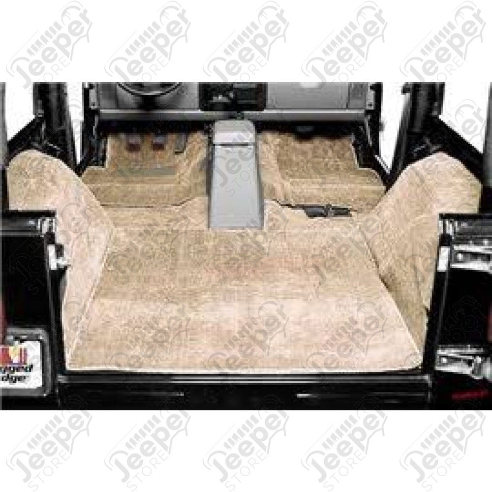 Moquette d'intérieur complète marron clair (couleur: Honey) sans isolation Jeep CJ, Wrangler YJ