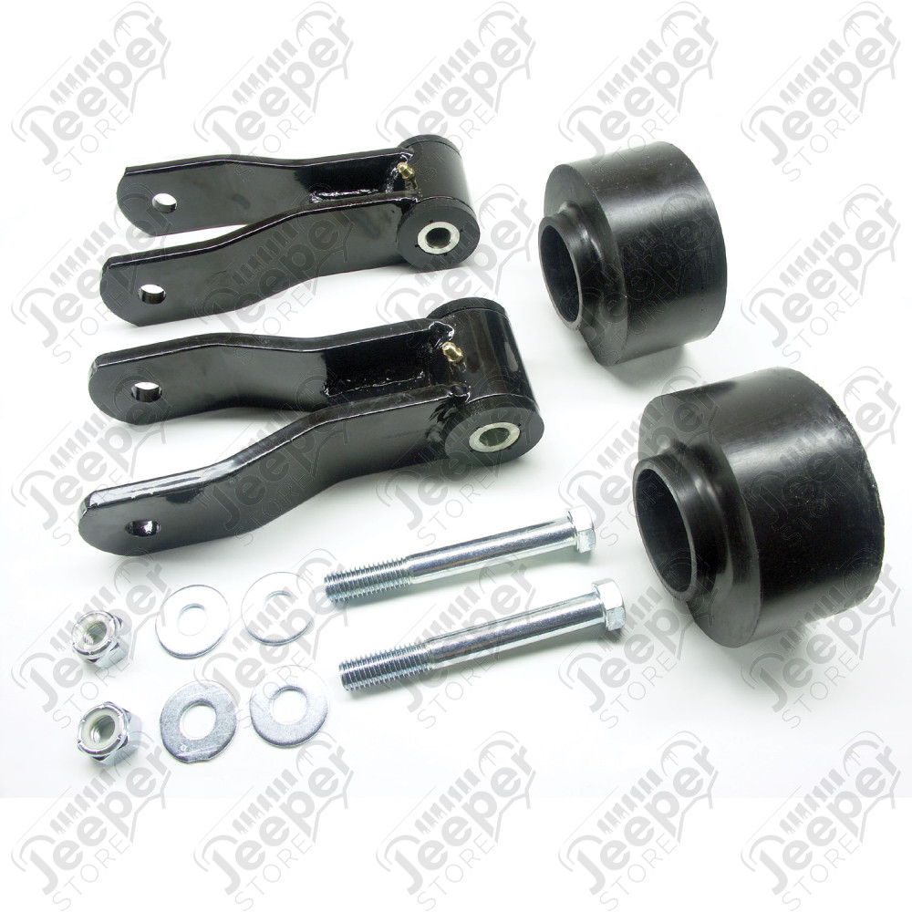 XJ Cherokee: 2" Performance Spacer & 1.5" Shackle Lift Kit