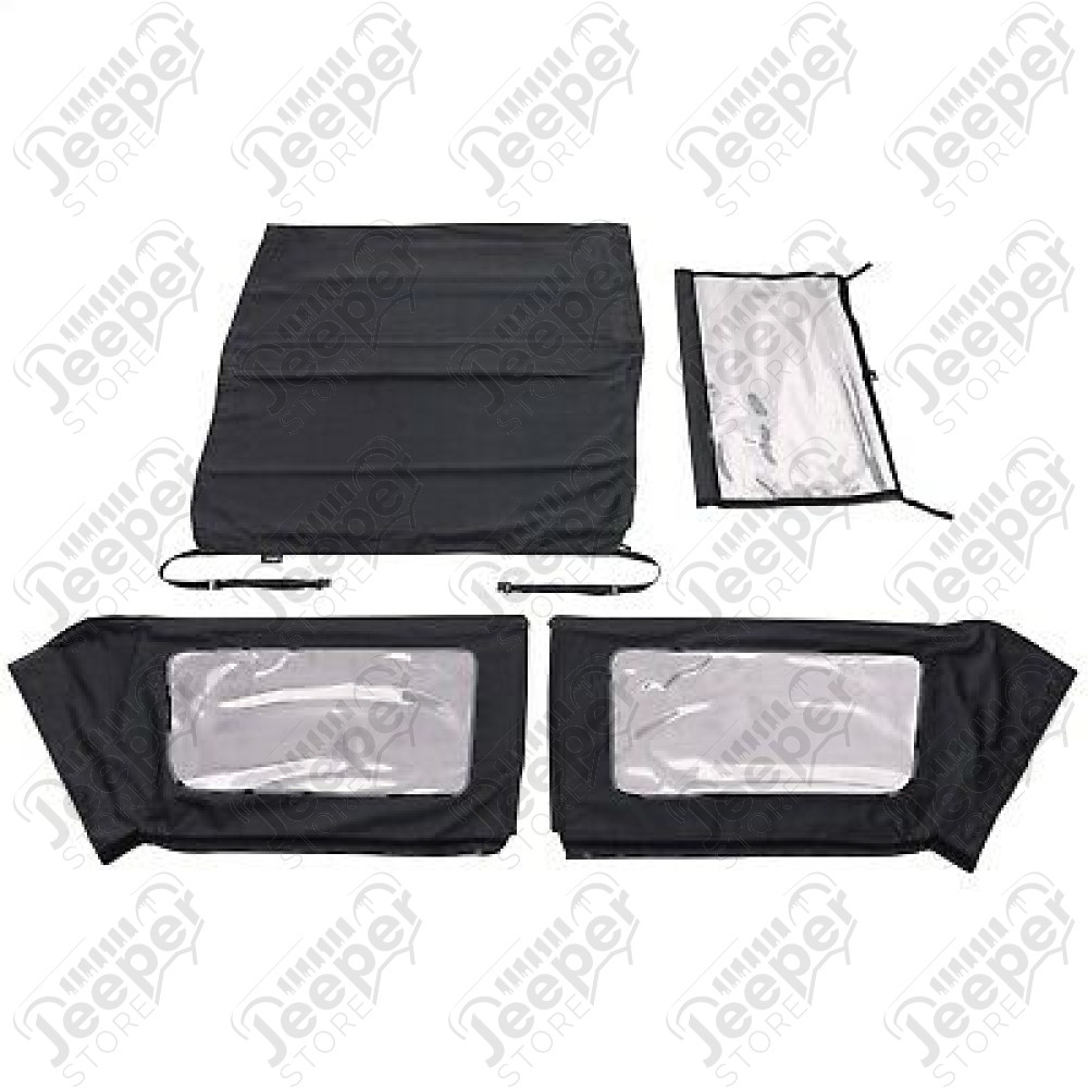 13860.35 Bâche complète "Voyager" - Couleur : Black Diamond - Jeep Wrangler JK (2 portes)