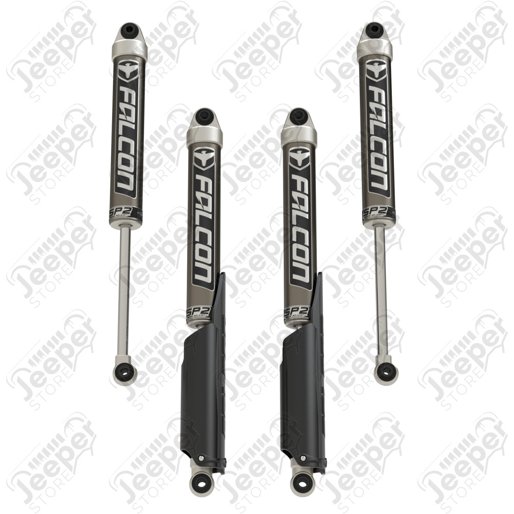 JT: Falcon SP2 2.1 Monotube Shock Kit (0–1.5” Lift)