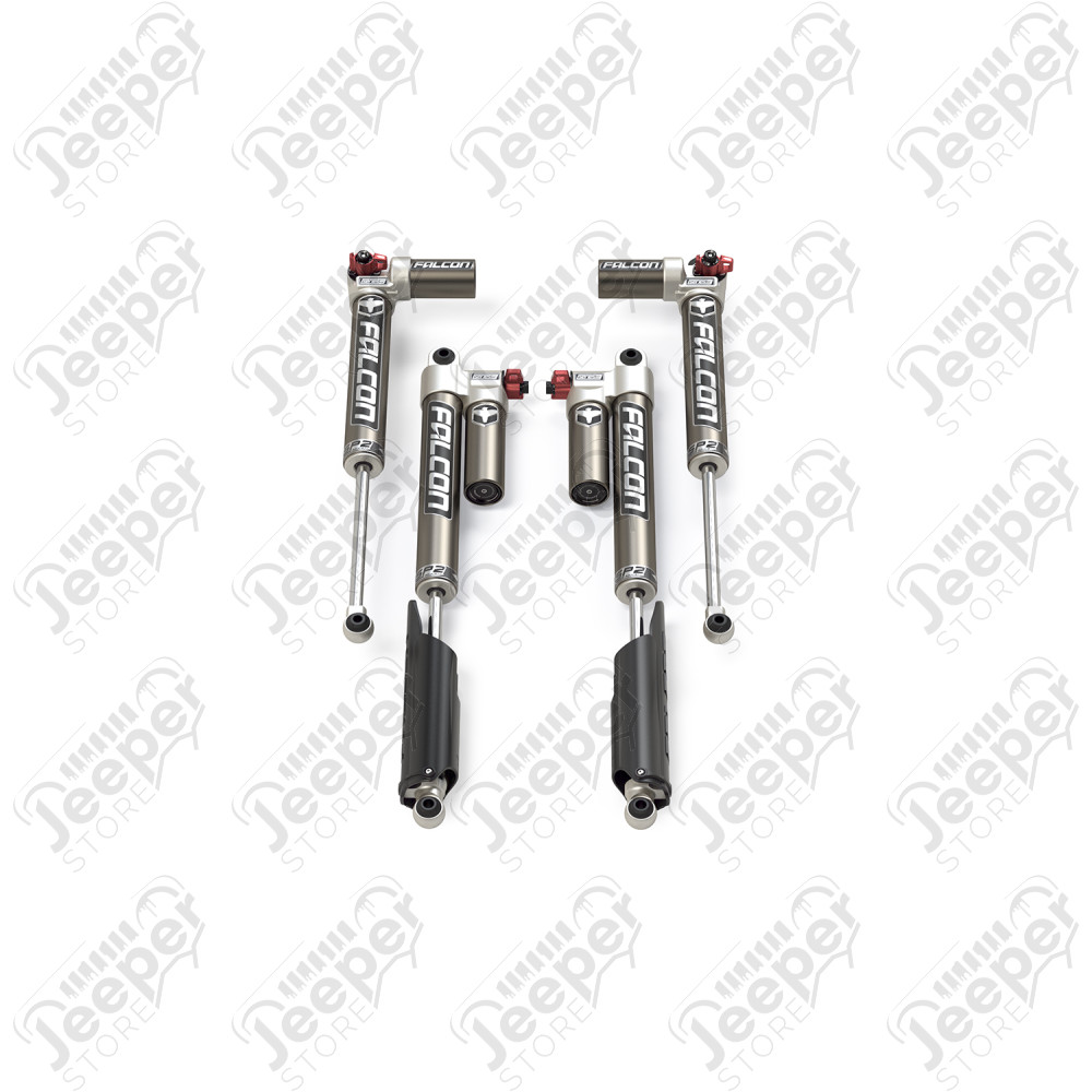 JT EcoDiesel: Falcon SP2 3.3 Fast Adjust Piggyback Shock Kit (3.5–4.5” Lift LT)