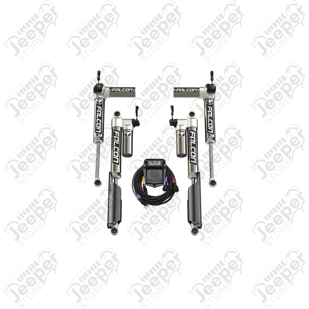 JT: Falcon SP2 3.5 e-Adjust Piggyback Shock Kit (0–1.5” Lift)