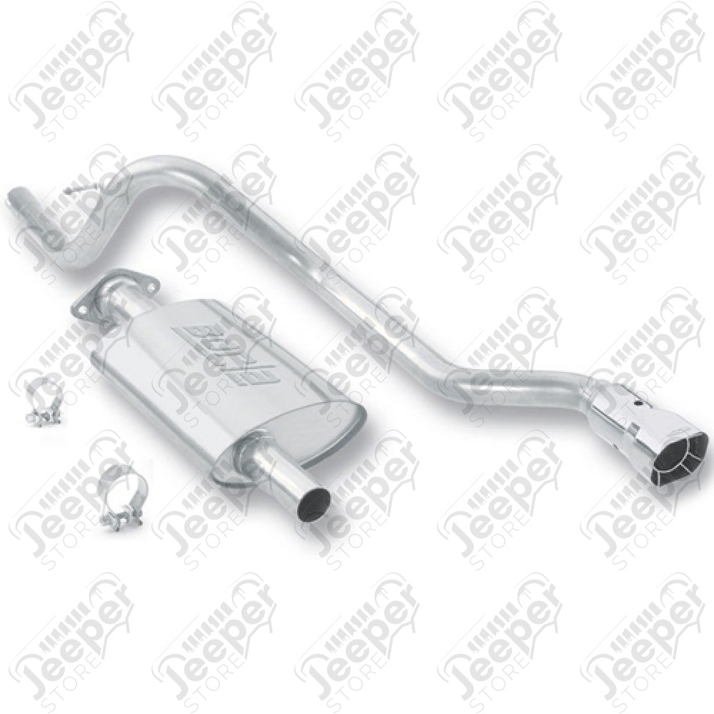 Silencieux avec tube de sortie BORLA en acier inox moteur 4.0L - Jeep Cherokee XJ - 140071