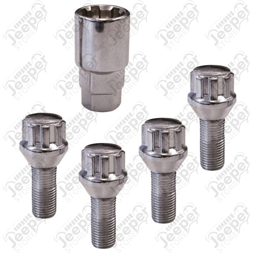 Ecrous anti vol de roue (Goujons) - Kit pour 4 roues - Jeep Renegade BU - ATB2528