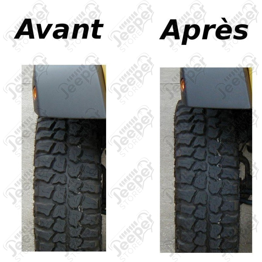 Kit 4 élargisseurs de voie +30mm par roue (60 mm par essieu) pour entraxe de 5x127 pour Jeep Wrangler JK, Cherokee Liberty KK et Grand Cherokee WJ, WG, Grand Cherokee WH, WK et Commander XH, XK - SPVA05AGC / 700704 x2 / 127/5-71.5-160-1320 / HSPV-A05-AGC-