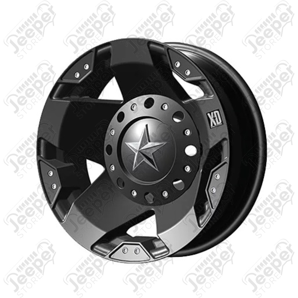 Jante aluminium noir mat RockStar XD775 9x17 / 5x127 / ET: -12 - KMD-77579043312N / XD77579 / XD82279050712N - Jante alu 4x4 17 pouces