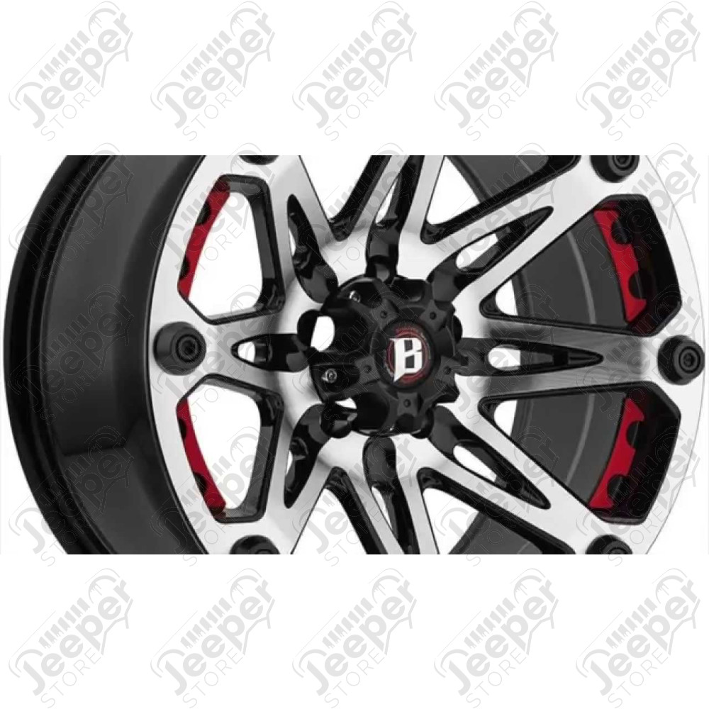 Jante aluminium 814 Flat Black - 5x127 - 9x17 - ET: -12