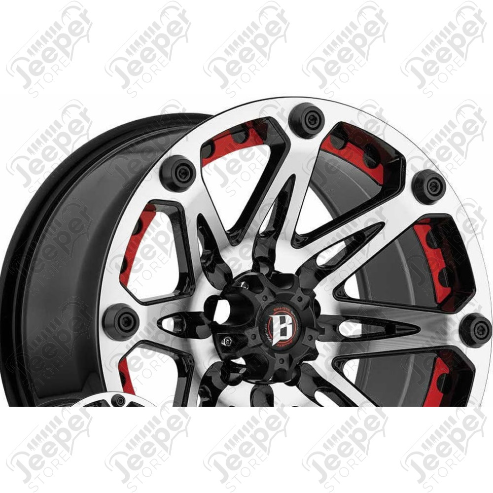 Jante aluminium 814 Flat Black - 5x127 - 9x17 - ET: -12