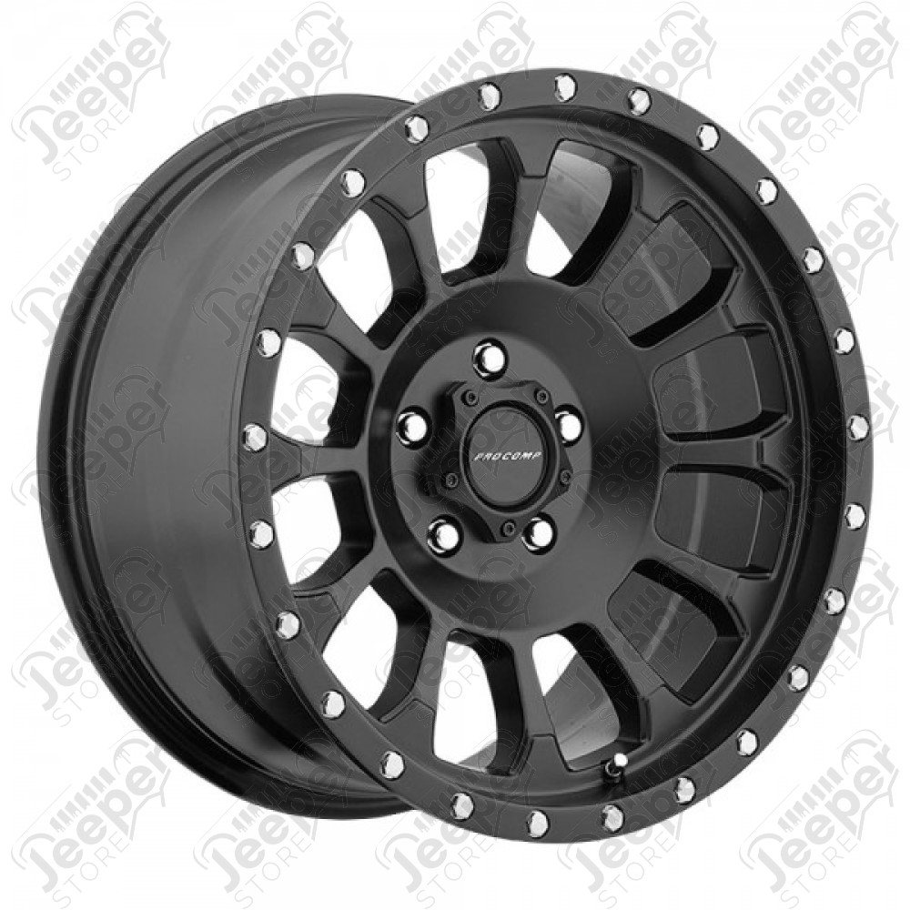Jante aluminium Procomp Serie 34 Black Satin 8.5x17 / 5x127 / ET: 0 - PXA5034-78573 - Jante Alu 17 pouces