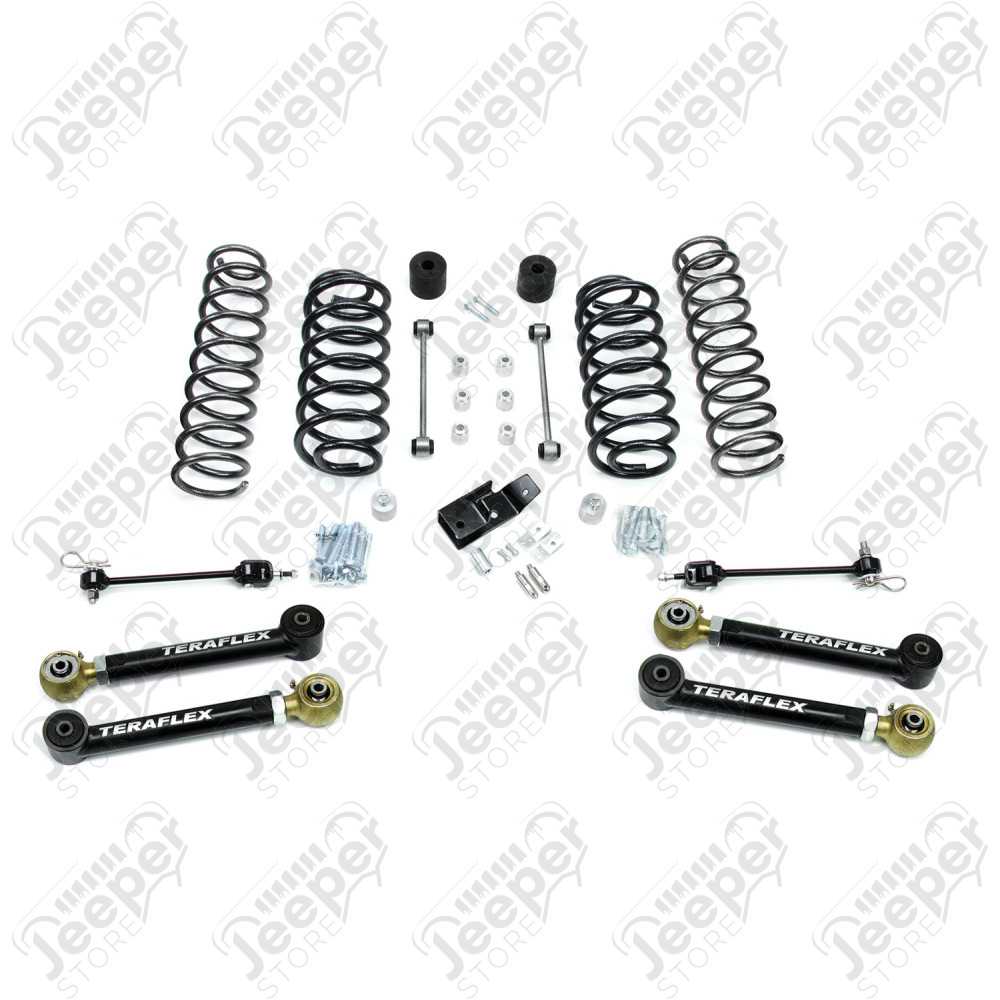 TJ: 4” Suspension System w/ 4 Short Control Arms – No Shocks