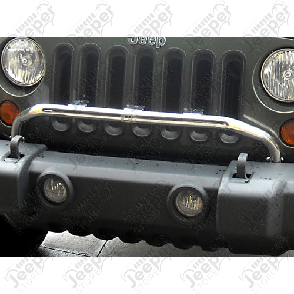 Rampe de lampes portées sur pare chocs, acier inox, JK