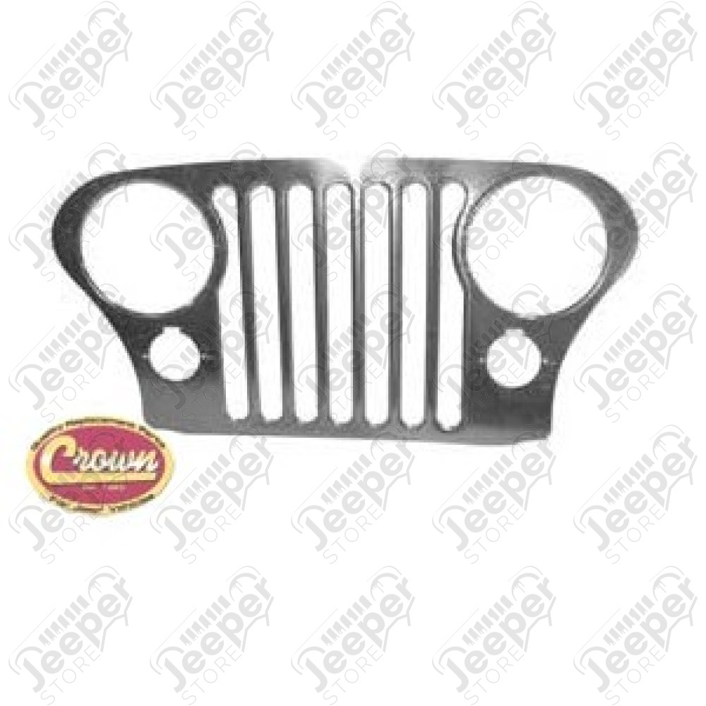 Enjoliveur de calandre Acier / Inox pour Jeep CJ5, CJ6, CJ7, CJ8 - 5752247ST / RT34086