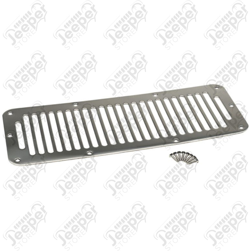 Grille d'aération capot moteur acier inox - Jeep CJ, Wrangler YJ - SH7406