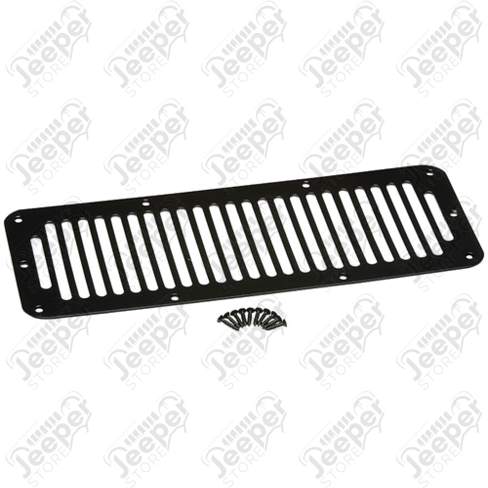 Grille d'aération capot moteur acier noir - Jeep CJ, Wrangler YJ - SH7606 / RT26008