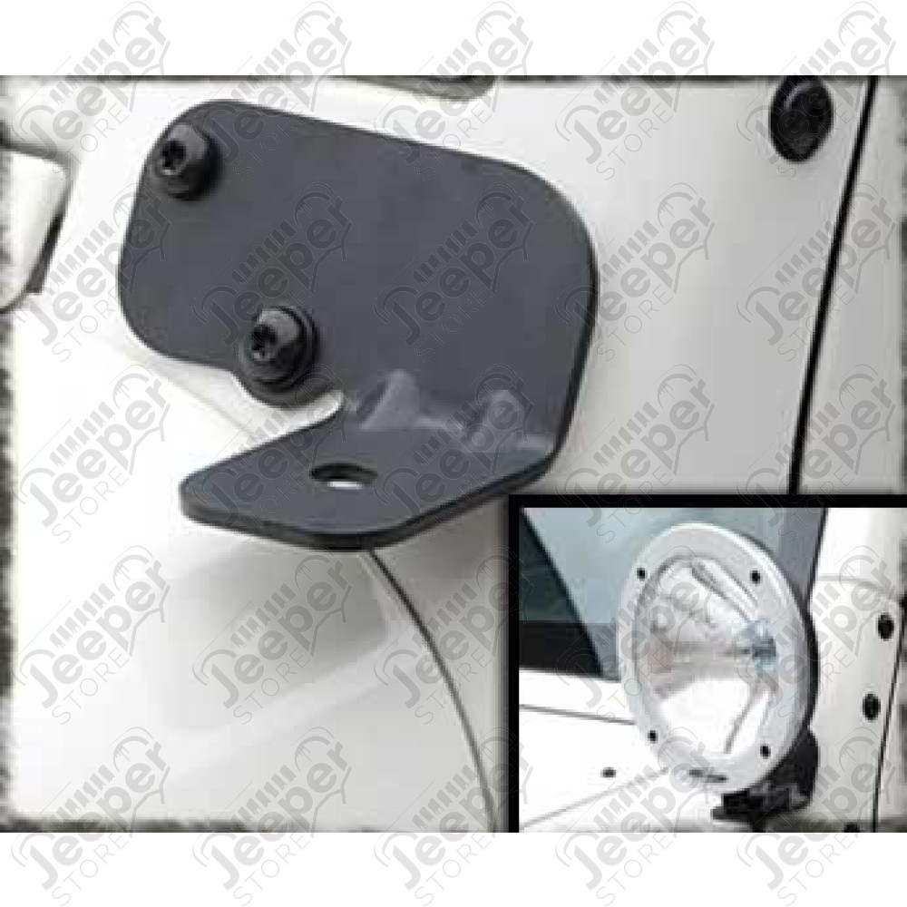 Kit Fixations lampes portées sur bas de baie de pare brise Jeep Wrangler JK 