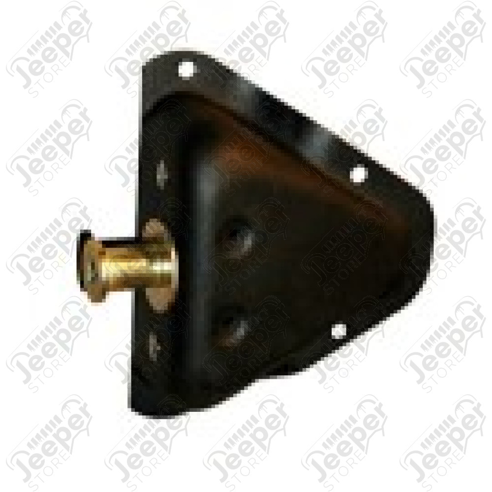Gache de porte gauche (coté caisse), acier noir, Jeep CJ, Wrangler YJ 