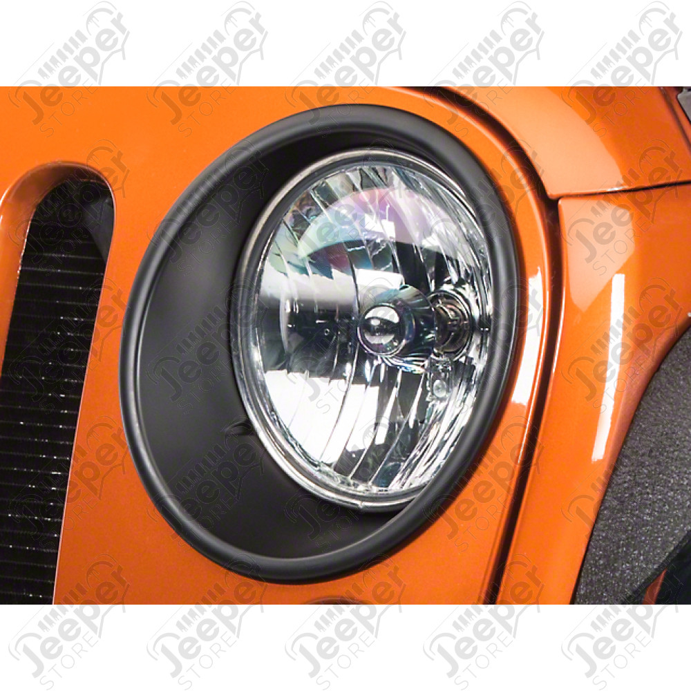 Kit de 2 entourages de phares plastique Jeep Wrangler JK