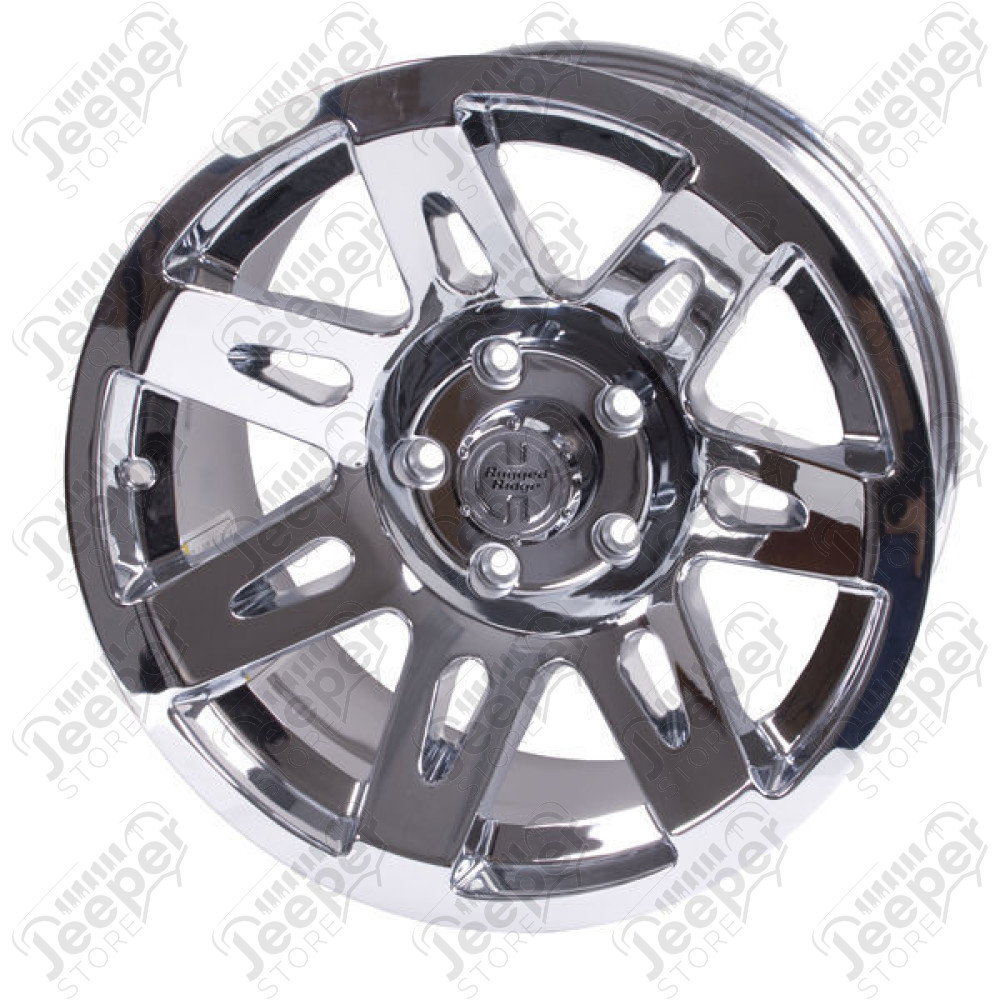 Déstockage: Lot de 5 jantes aluminium XHD Rugged Ridge (couleur chrome) 5x127 - 9x17 - ET: -12