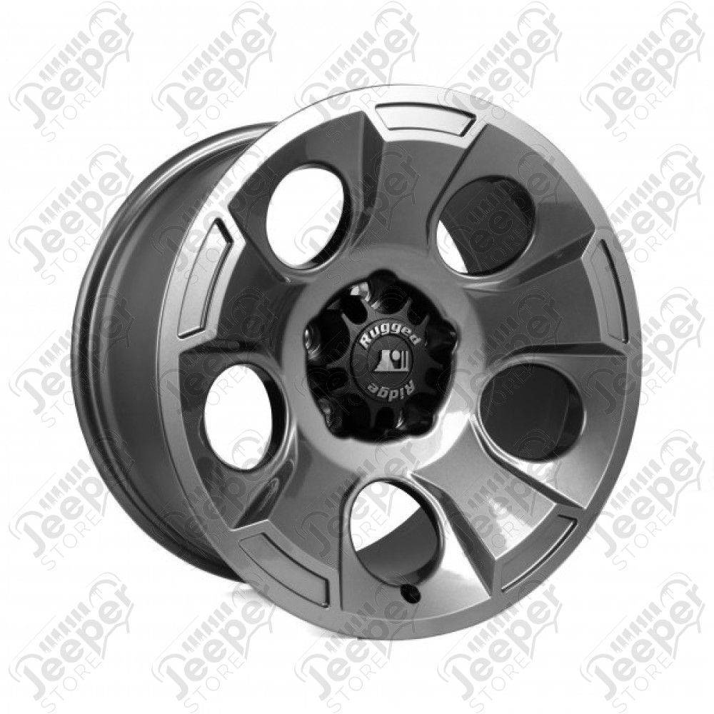 Jante aluminium Rugged Ridge Drakon Gun Metal 9x17 / 5x127 / ET: -12 - 15302.30 - Jante alu 17 pouces