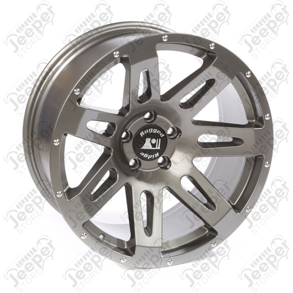 Jante aluminium Rugged Ridge XHD Gun Metal 9x20 / 5x127 / ET: -15 - 15306.02 / 15306-02 / 1530602 - Jante Alu 20 pouces