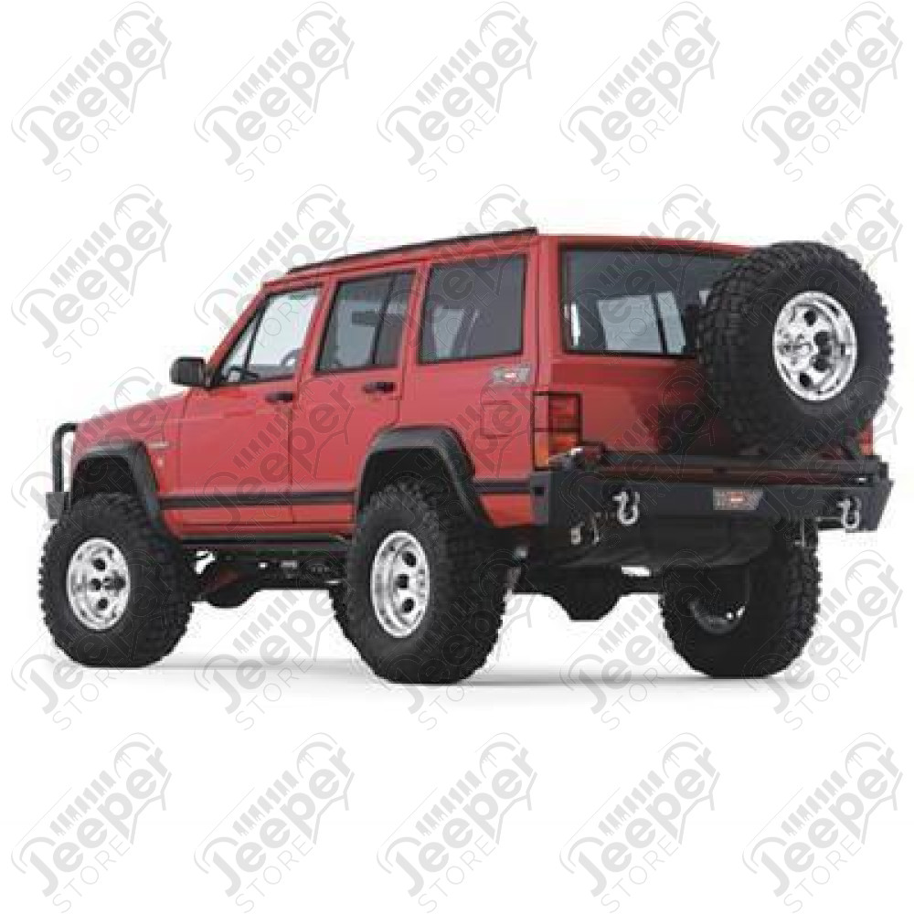 Pare chocs arrière acier WARN sans porte roue de secours - Jeep Cherokee XJ - AC4T0054