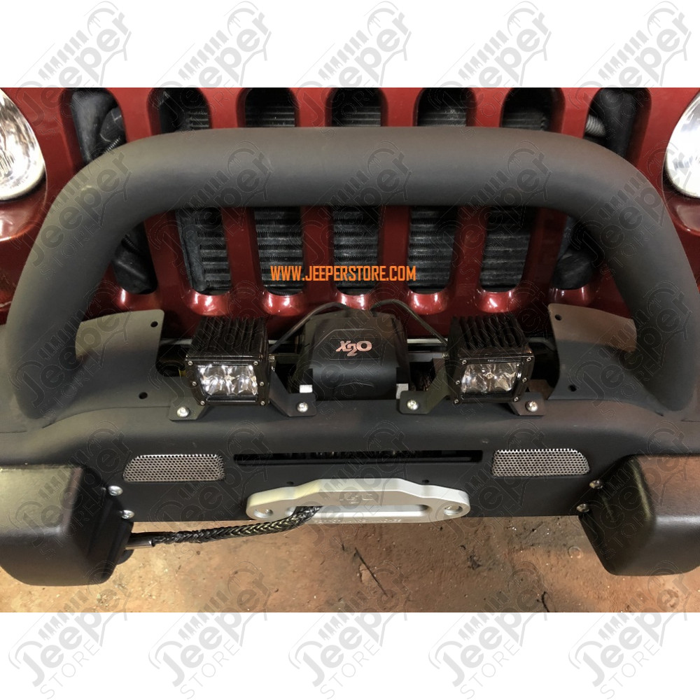 Pare chocs avant acier avec porte treuil type AEV Premium - Jeep Wrangler JK - 1540.38AEV-CA / PCAV-066 / 1533.65CA / JP-BP008