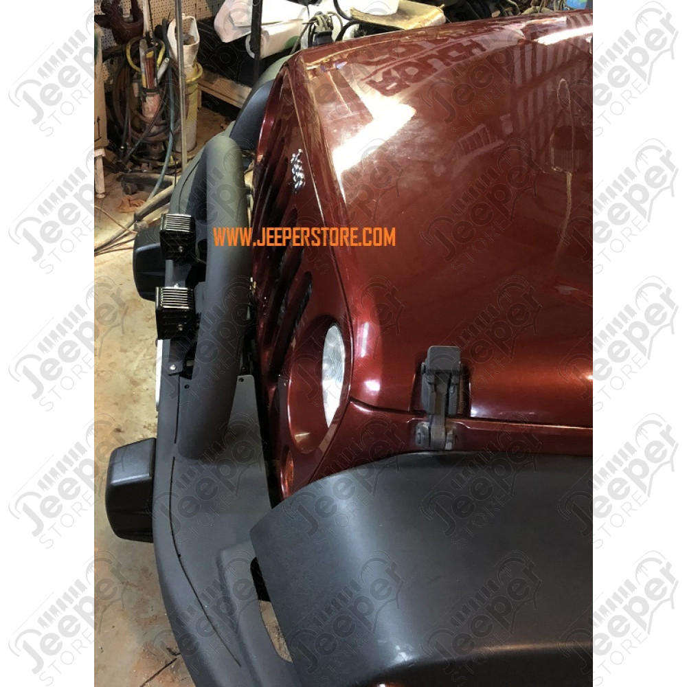 Pare chocs avant acier avec porte treuil type AEV Premium - Jeep Wrangler JK - 1540.38AEV-CA / PCAV-066 / 1533.65CA / JP-BP008