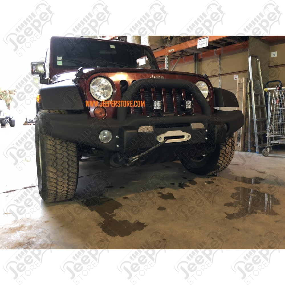 Pare chocs avant acier avec porte treuil type AEV Premium - Jeep Wrangler JK - 1540.38AEV-CA / PCAV-066 / 1533.65CA / JP-BP008