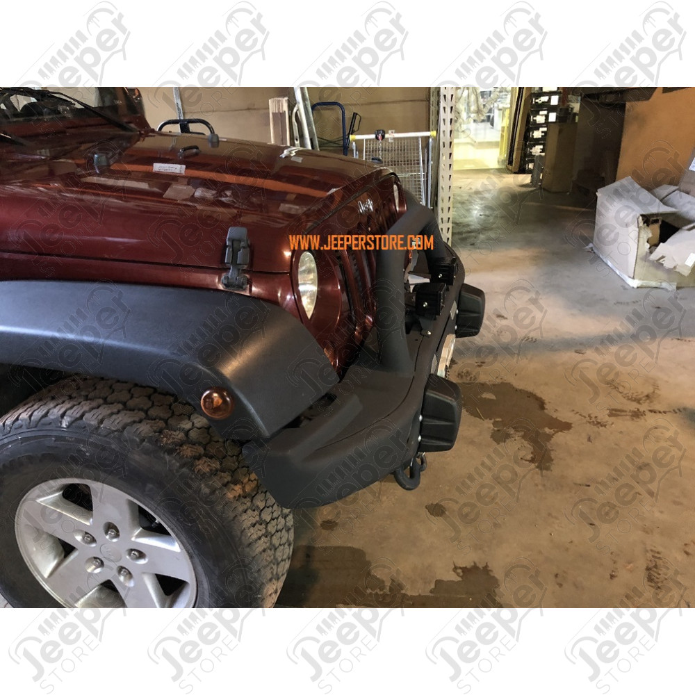 Pare chocs avant acier avec porte treuil type AEV Premium - Jeep Wrangler JK - 1540.38AEV-CA / PCAV-066 / 1533.65CA / JP-BP008