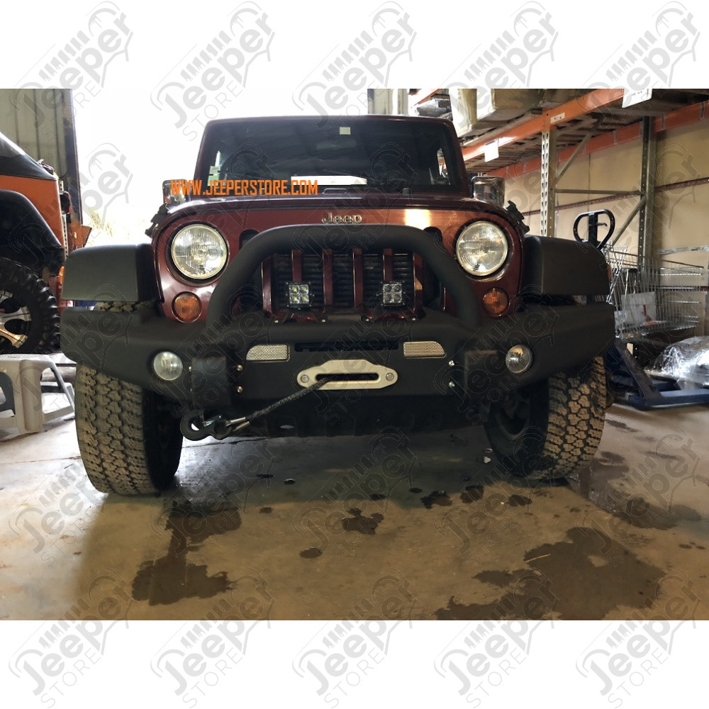 Pare chocs avant acier avec porte treuil type AEV Premium - Jeep Wrangler JK - 1540.38AEV-CA / PCAV-066 / 1533.65CA / JP-BP008
