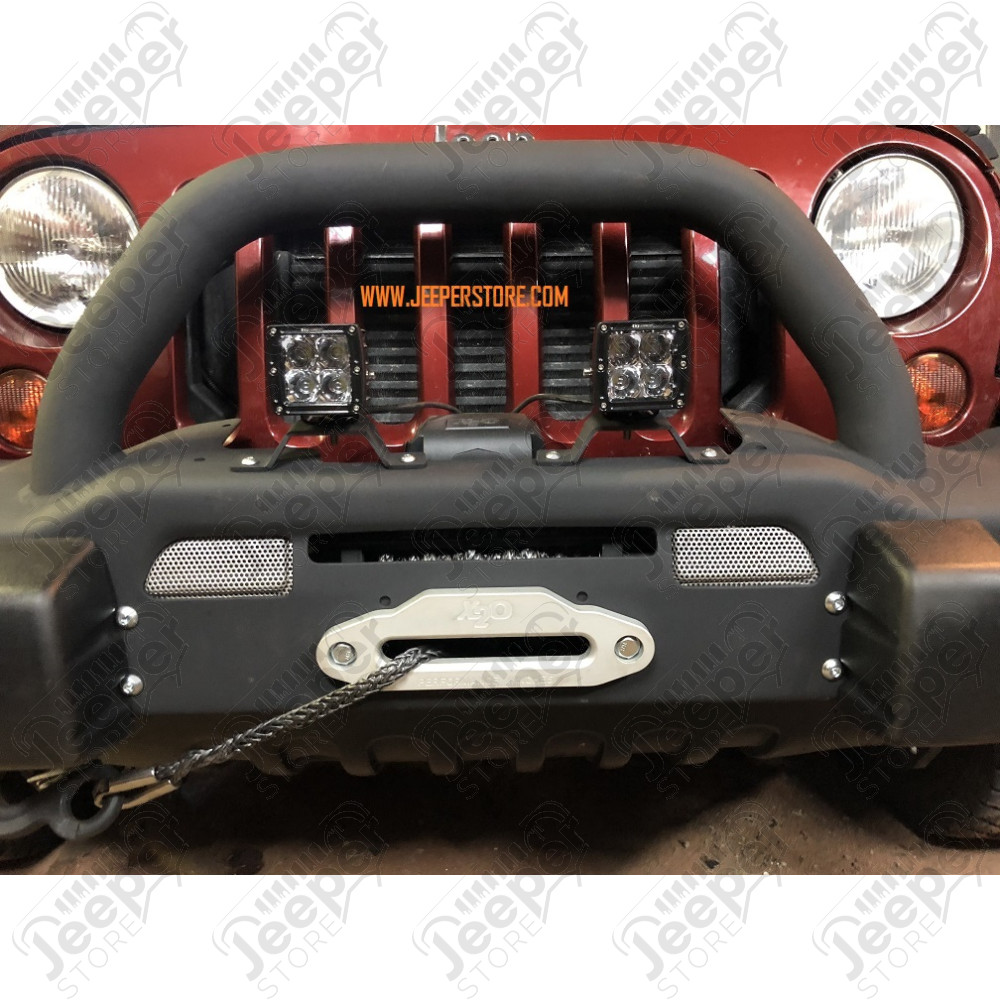 Pare chocs avant acier avec porte treuil type AEV Premium - Jeep Wrangler JK - 1540.38AEV-CA / PCAV-066 / 1533.65CA / JP-BP008