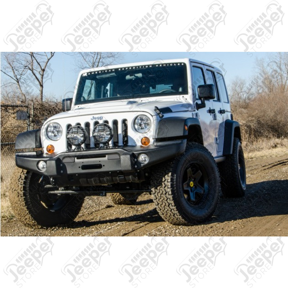 Pare chocs avant acier avec porte treuil PREMIUM AEV (sans tube) Jeep Wrangler JK