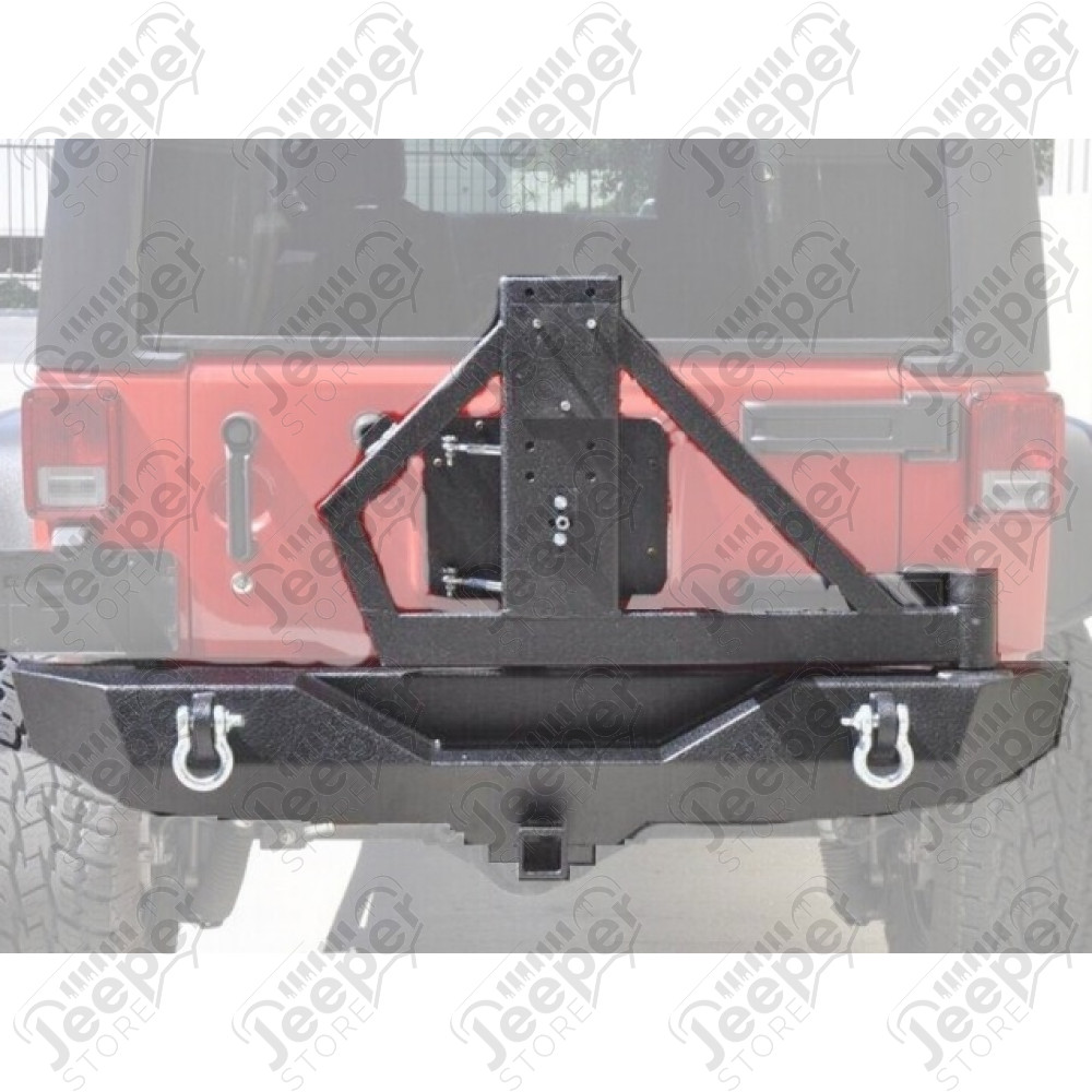 Pare chocs arrière en acier avec porte roue de secours pour Jeep Wrangler JK