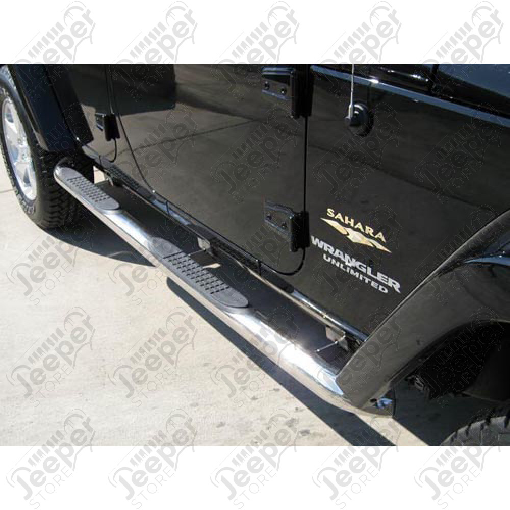 Kit marchepieds acier inox avec anti dérapant - Jeep Wrangler JK Unlimited (4 portes) - AS-NB-3005 / 11593.06
