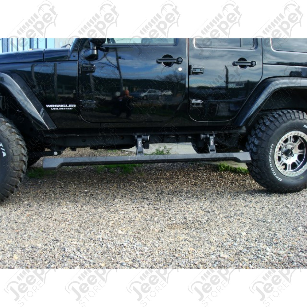 Kit marchepied électrique avec plateau - Jeep Wrangler JK Unlimited (4 portes) - 1534.27 / 75122-15 / 75652-15 / 7565215 / TM6124101 / AGGJWJK4ESS