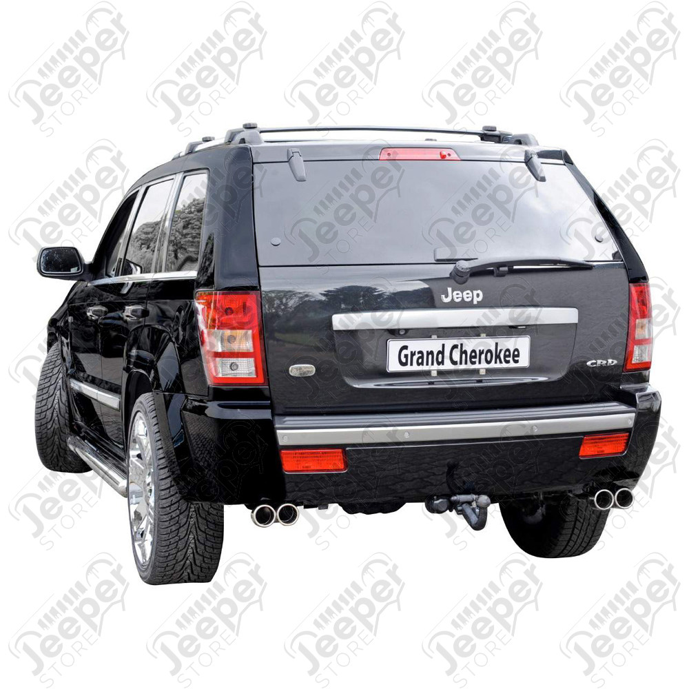 Kit marchepied tubulaire acier inox (diamètre : 75mm) - Jeep Grand Cherokee WH