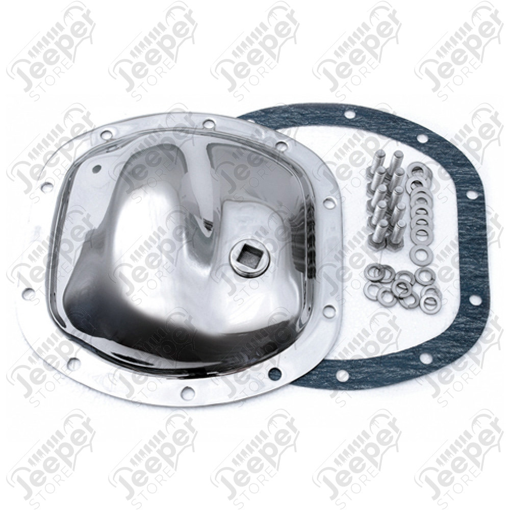 Couvercle de différentiel avant en acier inox chromé Dana 30, YJ, TJ, JK, XJ, ZJ, WJ, ...