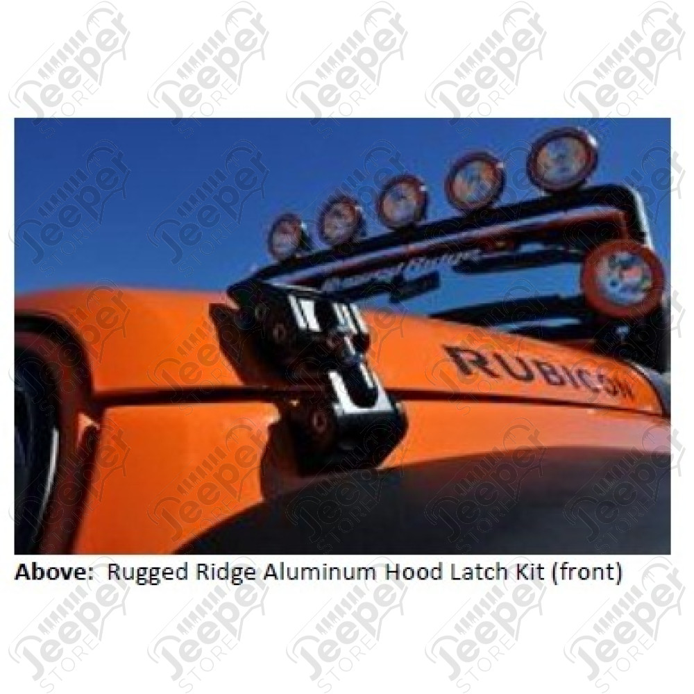 Kit attaches capot réglable en aluminium Jeep Wrangler JK