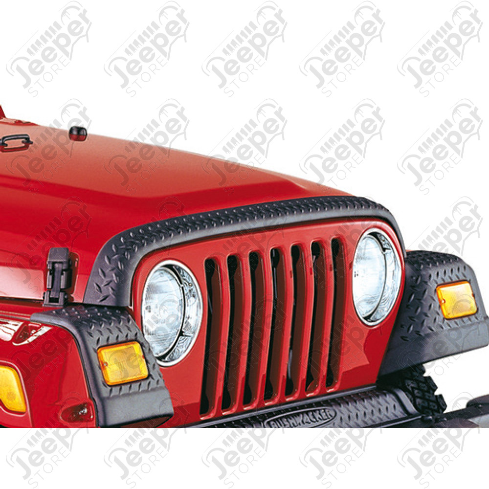 Kit enjoliveurs de bord de capot moteur et ailes avant Bushwaker pour Jeep Wrangler TJ