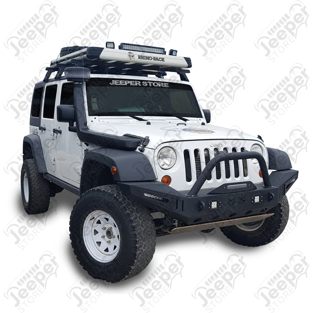 Pare chocs avant acier avec porte treuil type: 4 LED Jeep Wrangler JK